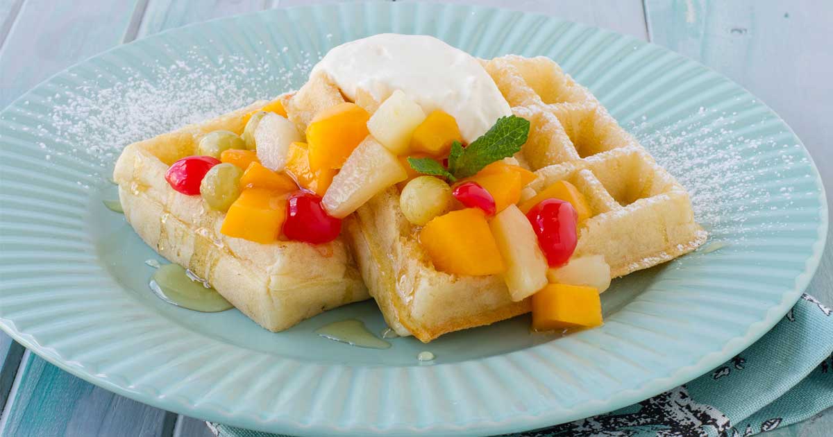 Fruit & Honey Waffles | Rhodes Food Group