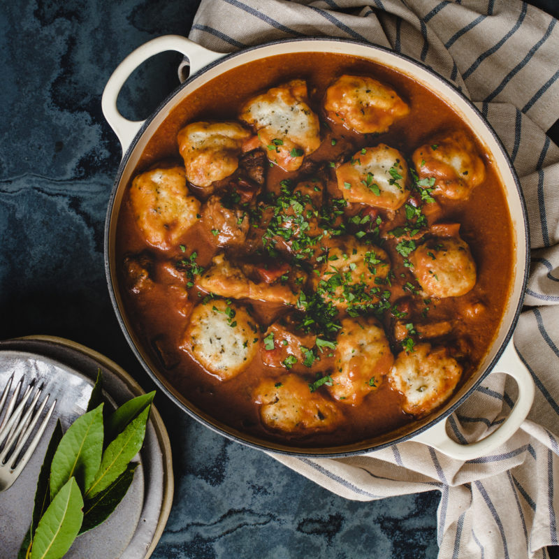 Beef Stew With Herb Dumplings Rhodes Food Group