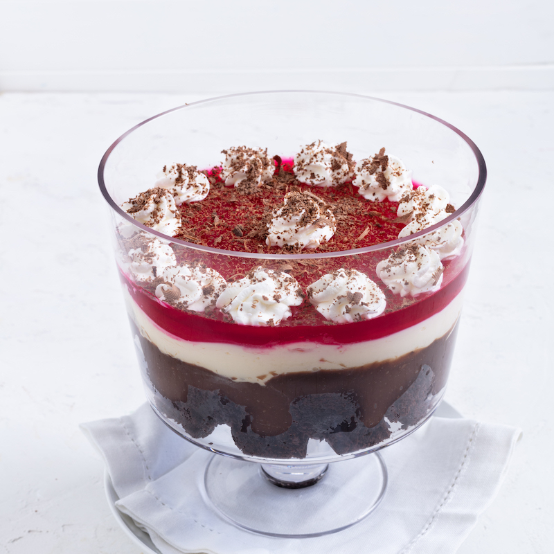 Brownie Cherry Cheesecake Trifle | Rhodes Food Group