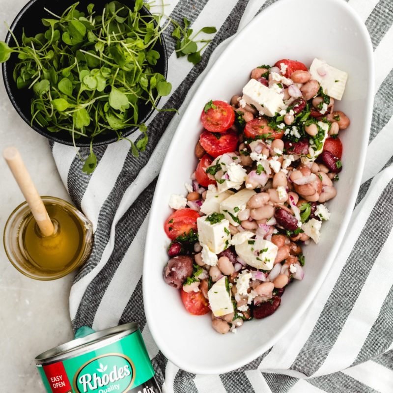 Three Bean Greek Salad Rhodes Food Group