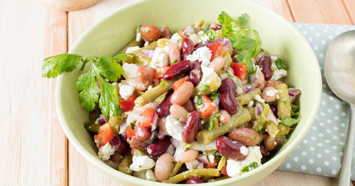Mixed Bean Salad With Tangy Dressing Rhodes Food Group