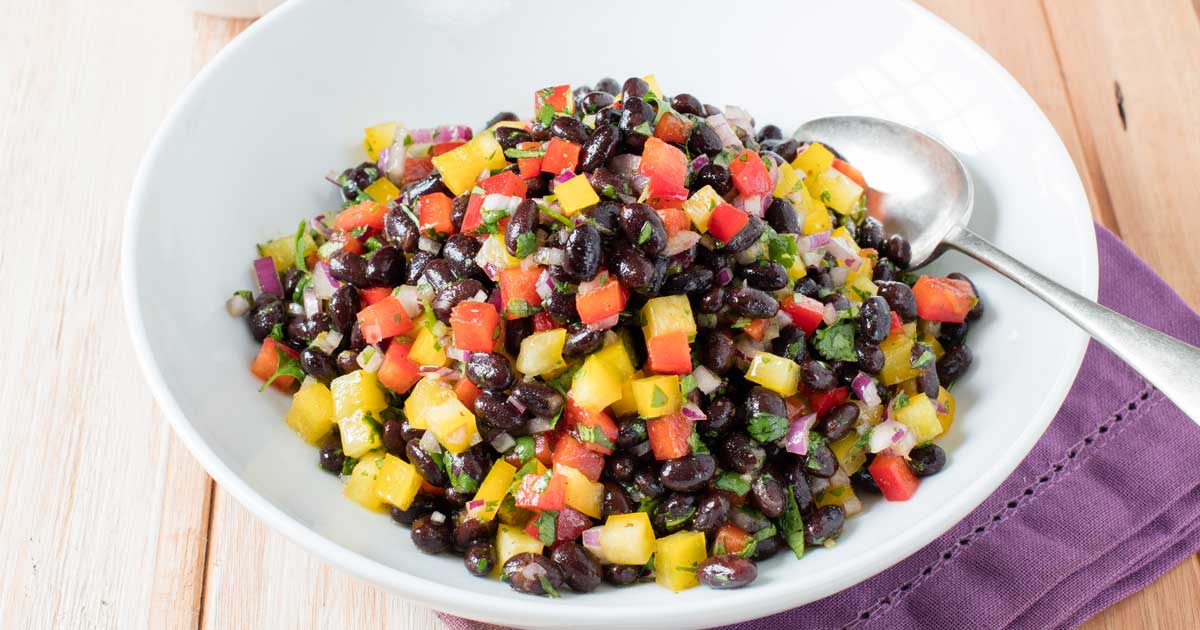 Mexican Salad With Black Beans & Peppers | Rhodes Food Group
