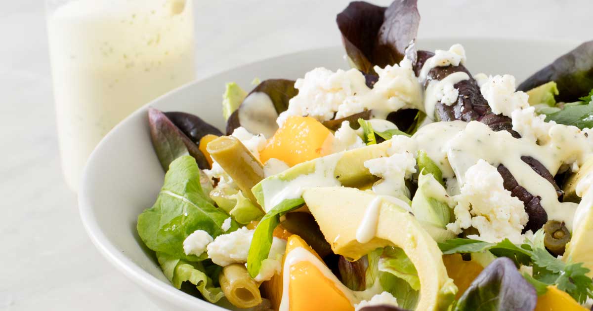 Green Bean Salad With Peaches, Avo & Feta | Rhodes Food Group