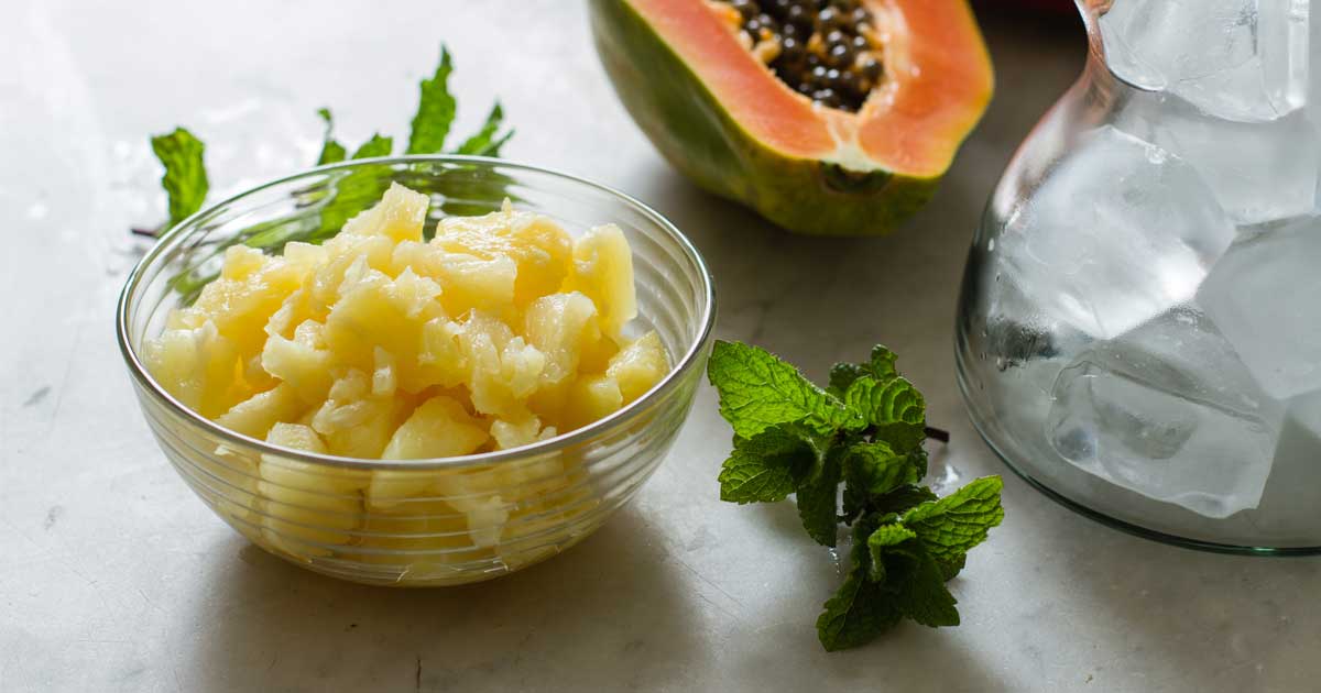 Papaya & Pineapple Frappe | Rhodes Food Group