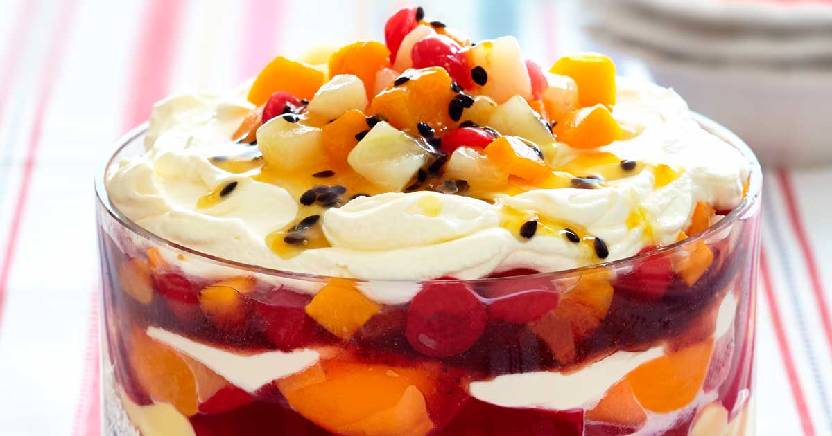Traditional Fruit Trifle Rhodes Food Group